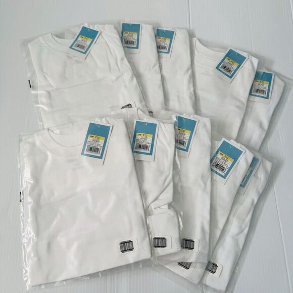 Lot Of 10 Circo White Long Sleeve Tee Blanks NWT Size 12 Mo - Picture 1 of 5